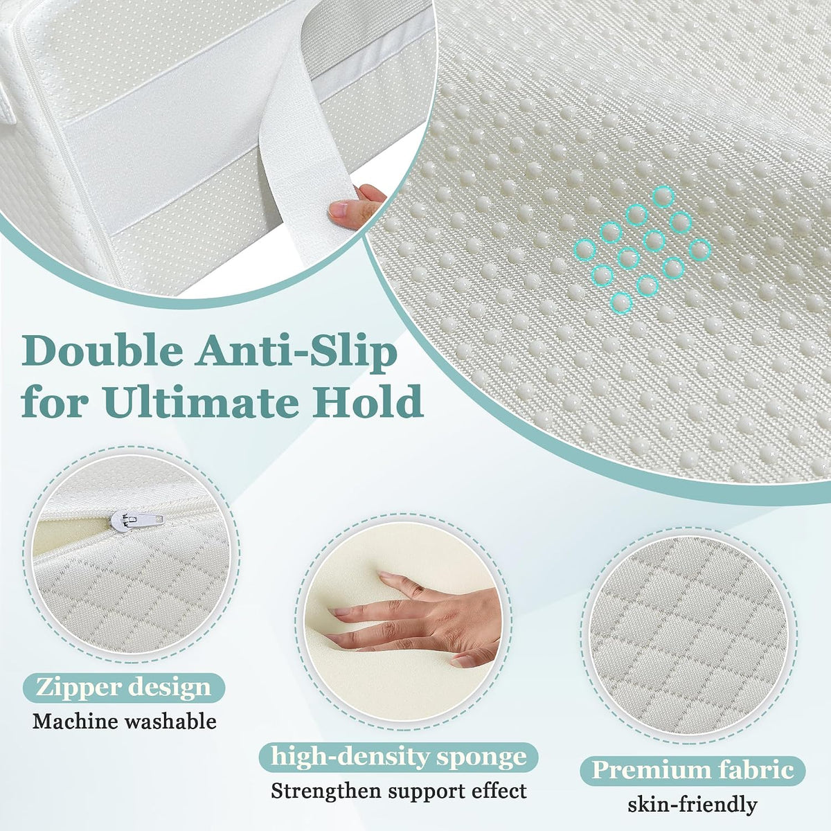 Blanket Lifter for Feet in Bed, Foot Bed Cradle Post Surgery, Sheet Elevation Wedge Foot Tent, Blanket Support Holder Foam Block, Toes Pain Knee Gypsum Legs Recovery Supplies(Heighten, Widen)