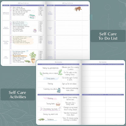 Legend Self-Care Journal – Guided Daily Reflection Journal to Support Mental & Physical Health – Daily Mood, Meditation & Personal Development Notebook – 7.1x10.5”, Lasts 3 Months (Turquoise)