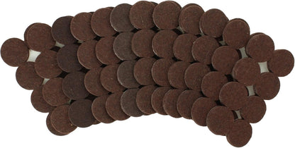 8725 Heavy Duty Self Adhesive Furniture Felt Pads 1-Inch Round Oatmeal 96-Piece Value Pack in Resealable Bag