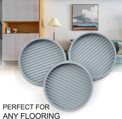 Non Slip Furniture Pads for Hardwood Floors -8 Pcs 3” Furniture Coasters Cups, Anti Skid Furniture Grippers Rubber Feet, Floor Protectors for Furniture Bed Couch Stoppers