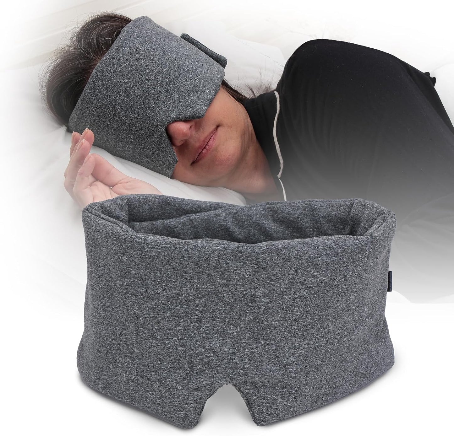 Sleep Mask for Men Women, 100% Light Blocking, Comfortable Adjustable for All Head Sizes, Breathable Eye Mask, Ideal Blackout Sleep Mask for Side Sleepers, Travel, Airplane, Nap, Shift Work