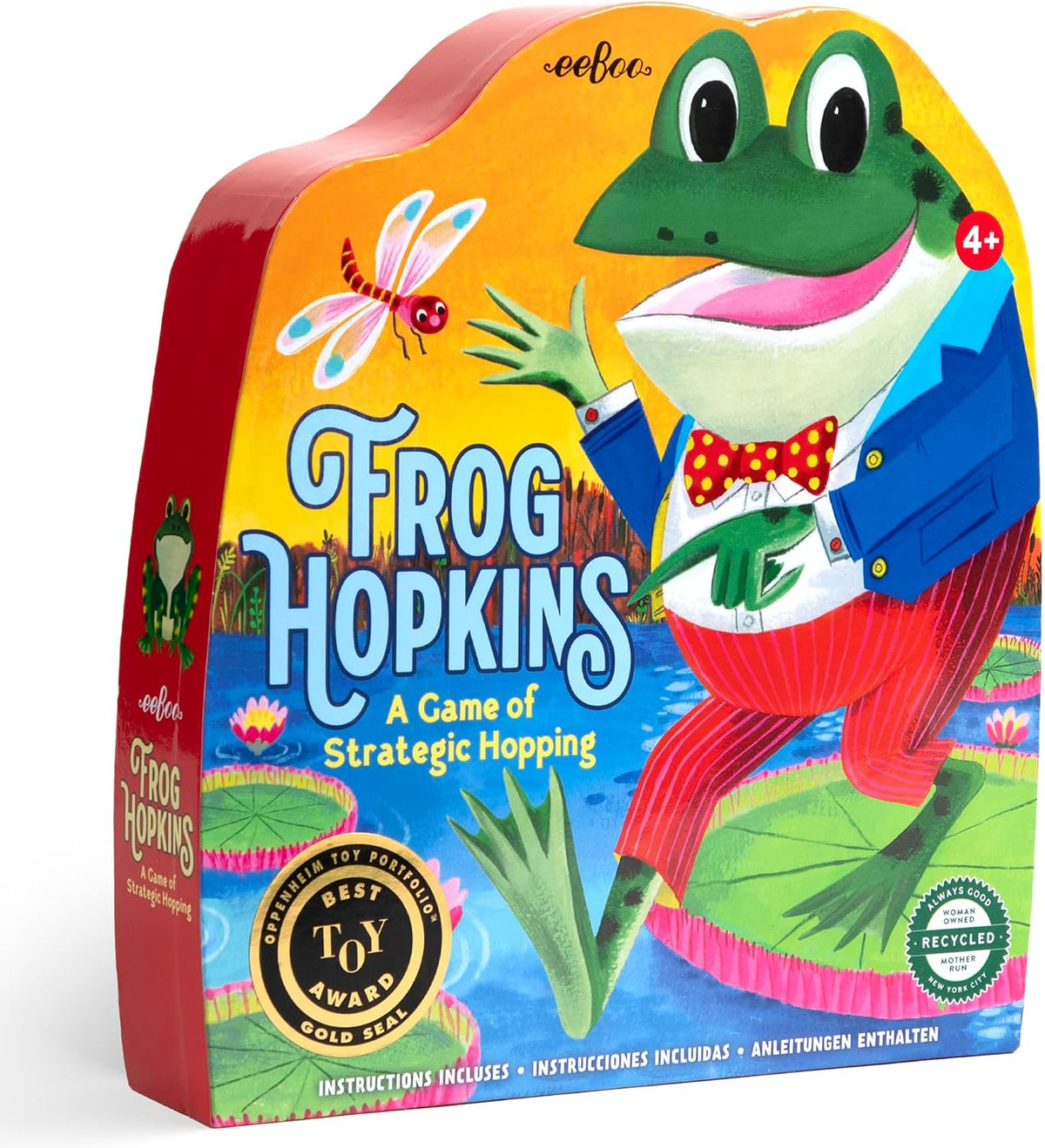 eeBoo Gathering a Garden Board Game - Award Winning Patience & Plant Counting Garden Game, Screen-Free Fun for 2-4 Players, Kids Ages 5 and up