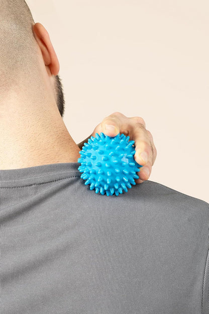 Posture Magic Massage Ball Kit for Myofascial Trigger Point Release & Deep Tissue Massage - Set of 6 - Large Foam/Small Foam/Lacrosse/Peanut/Spiky/Hand Exercise Ball (Purple)