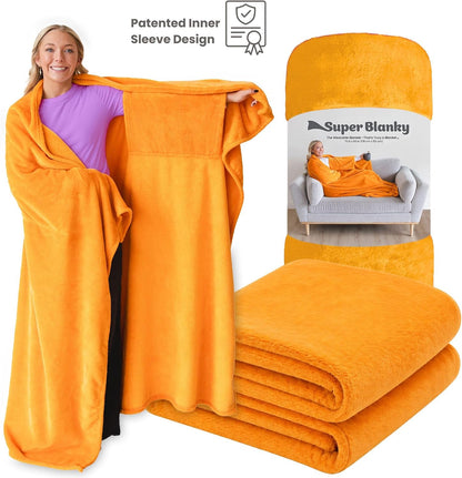 Super Blanky Wearable Blankets for Women & Men, Dorm Room Essentials, Gift for Her, Gifts for Women, Wife Birthday Gift Ideas