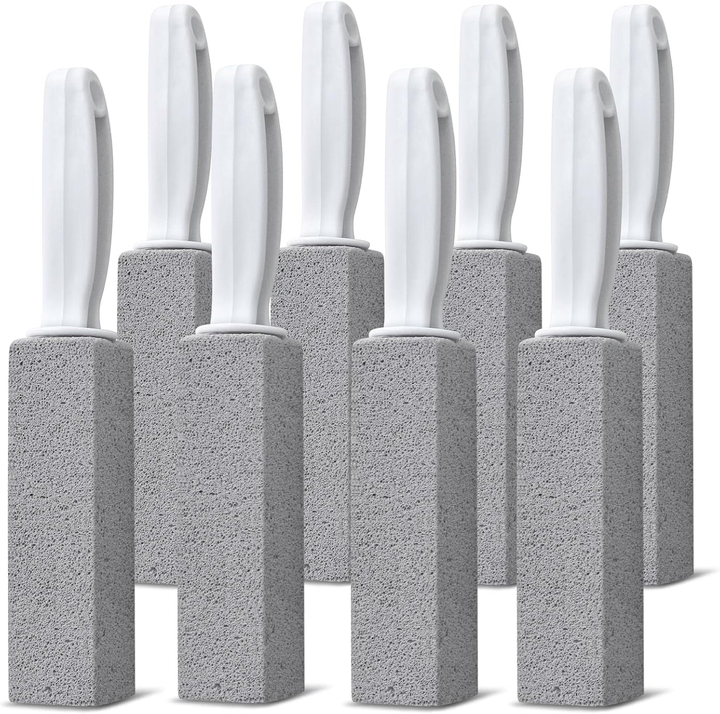 Emycool Pumice Stone Toilet Bowl Cleaner, 12 Pack Toilet Pumice Stone with Handle for Toilet Cleaning, Bathtubs, Sinks, Swimming Pools, Grills
