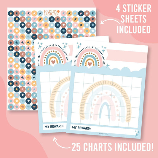 Sticker Chart for Kids Behavior at Home and Back to School Reward Charts | Unicorn Behavior Chart for Kids at Home, Incentive Sticker Sheets for Children Behavior, Star Chart for Rewards