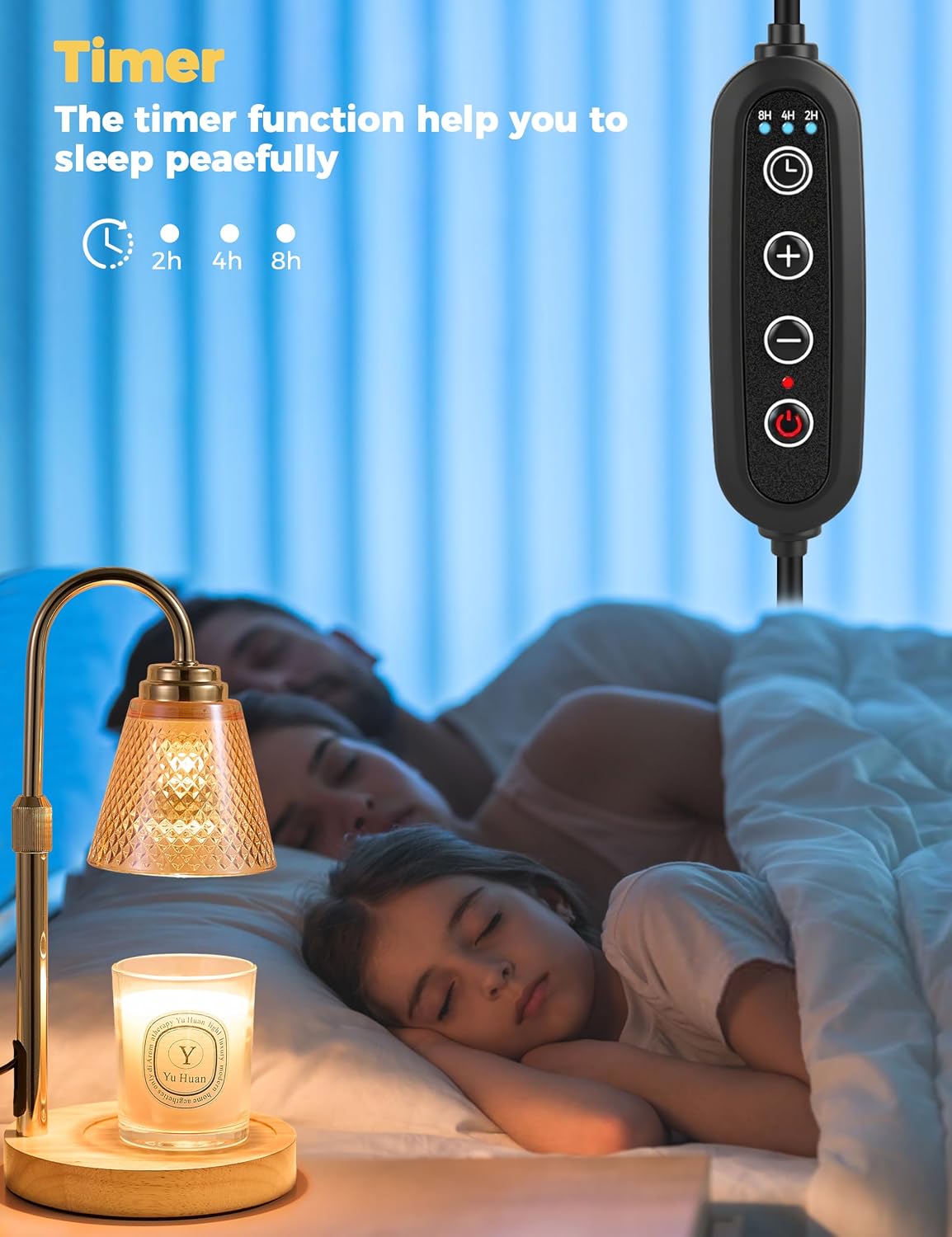 Candle Warmer Lamp with Timer Home Decor Birthday Gifts for Women Mom Her
