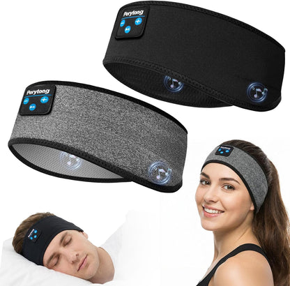 Perytong 2 Pack Sleep Headphones, Sleeping Headphones | Bluetooth Headband with Ultra-Thin HD Stereo Speaker, Wireless Headphone for Sports, Insomnia, Yoga, Air Travel, Meditation