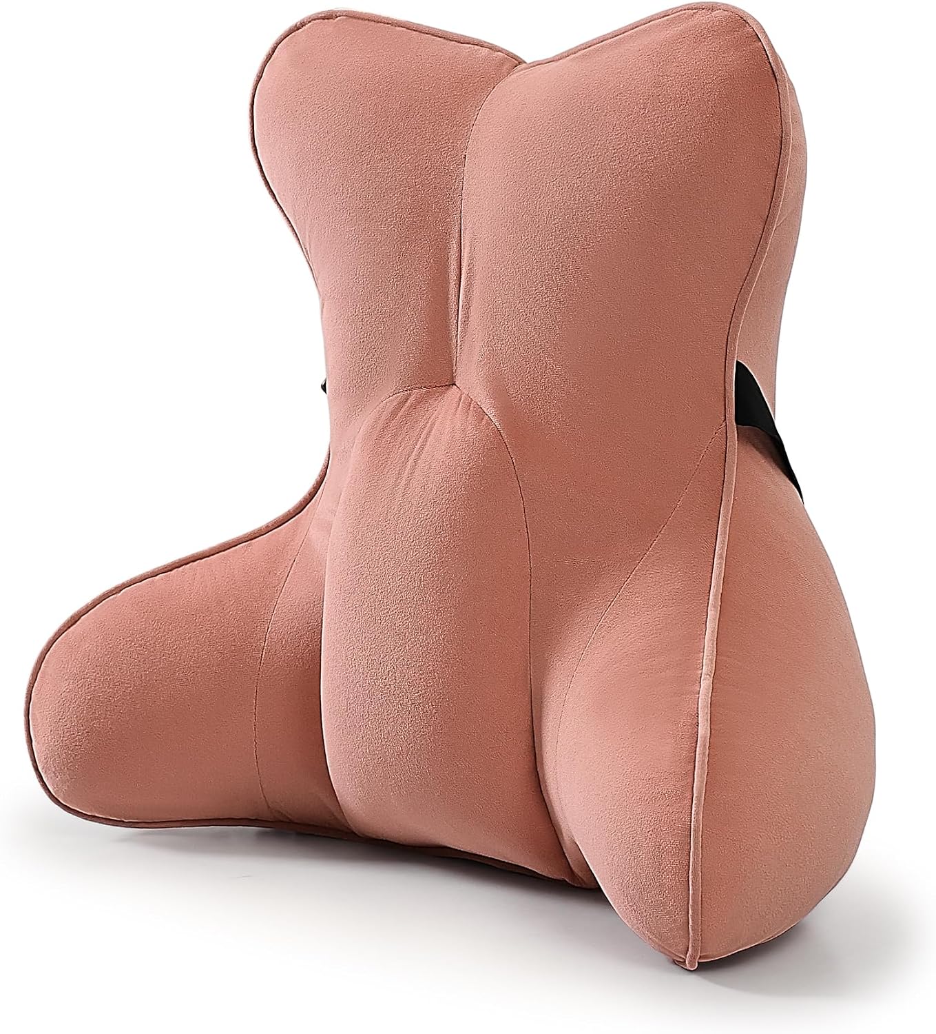 Lumbar Support Pillow(Pat. Pend) – Multi-Functional Ergonomic Back Cushion for Sofa Chair, Car Seat & Sofa, Reading Pillow with Firm Multi-Zone Support to Relieve Lower Back Pain, Misty White
