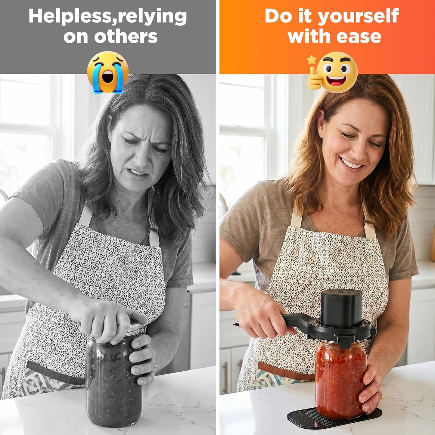 Stillstorm Electric Jar Opener, Bottle Opener whith Automatic locking | Jar opener with Gripper Pad, Multifunctional for Seniors &Weak Hands & Kids, Gift for Mother