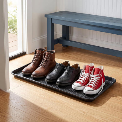 Fasmov 3 Pack Utility Boot Tray Mat Multi-Purpose Anti-Slip Tray Mat Boots, Dog Food Bowls, Gardening, Laundry, Kitchen, Garage, Entryway, 30 x 15 inches
