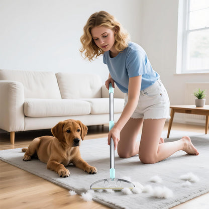 Deep Cleaner Pro Pet Hair Remover-Special Cat Hair Remover Multi Fabric Edge and Carpet Rake Scraper by LINTPLUS-Dog Hair Remover for Rugs,Couch & Pet Towers-Easy to Every Hair!