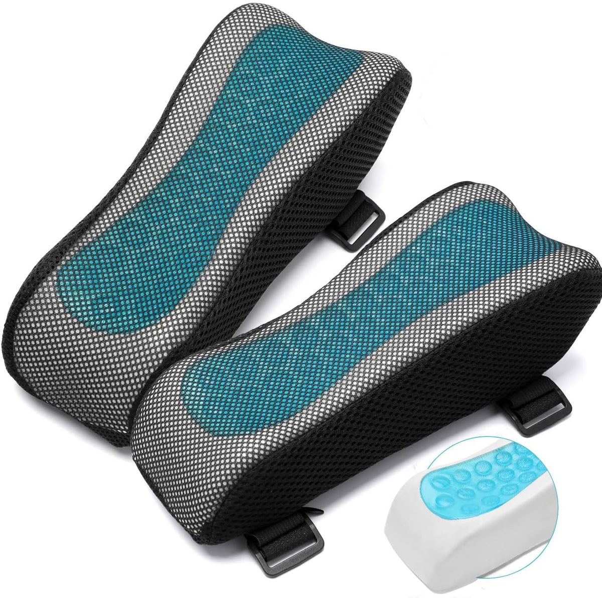 Office Chair Arm Pads Covers-Ergonomic Armrest for Desk and Chair Office Chair Armrest Covers, Office Chair Arm Pads for Elbows and Forearms, Office Chair Cushion for Gaming Accessories