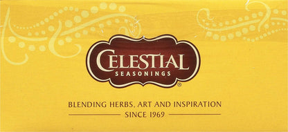 Celestial Seasonings Raspberry Zinger Herbal Tea, Caffeine Free, 20 Tea Bags Box