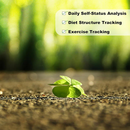 Wellness Planner & Fitness Log - Daily Diet & Health Journal with Weight Loss, Wellness Journal Notebook for Tracking Fitness, Sleep, Nutrition, Meal, Habits, A5(5.8 x 8.6 inch) (Green)