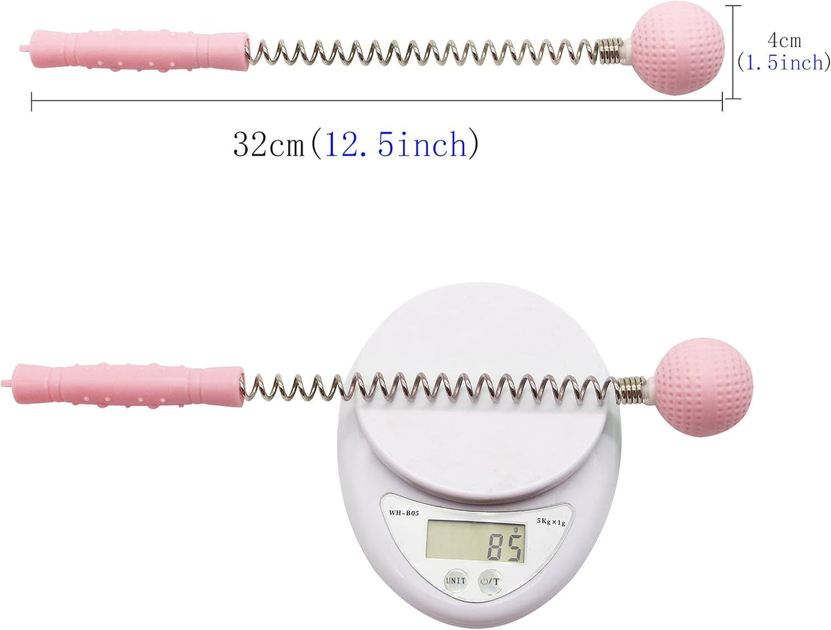 SinLoon Massager Ball Hammer(2-Pack) Hammer Stick Manual Beat Golf Ball Massager Back Shoulder Massage Full Body Reduce Fatigue Pain(Pink)