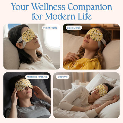 Fomin Steam Eye Mask - 20 Pack - Variety Pack - Self Heating Warm Compress for Dry Eyes, Puffy Eyes & Dark Circles, Disposable Sleep Mask for Home, Spa, Travel Essentials & Relaxation Gifts for Women