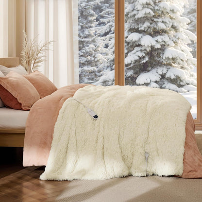 Bedsure Heated Blanket Throw Blanket with Preheat Function - Fast Heating Electric Blanket, Soft Flannel Throw with 6 Time Settings(Up to 10H), 6 Heating Settings, Gifts for Grandma (50"x60", Grey)