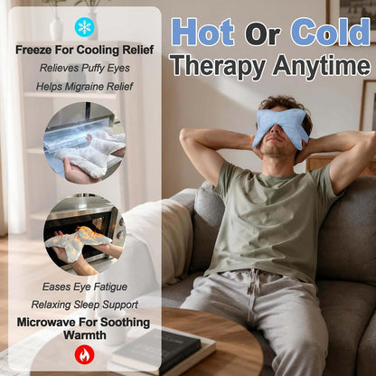 SPRING SEAON Microwavable Sinus Mask,Warm Cold Compress Eye Mask