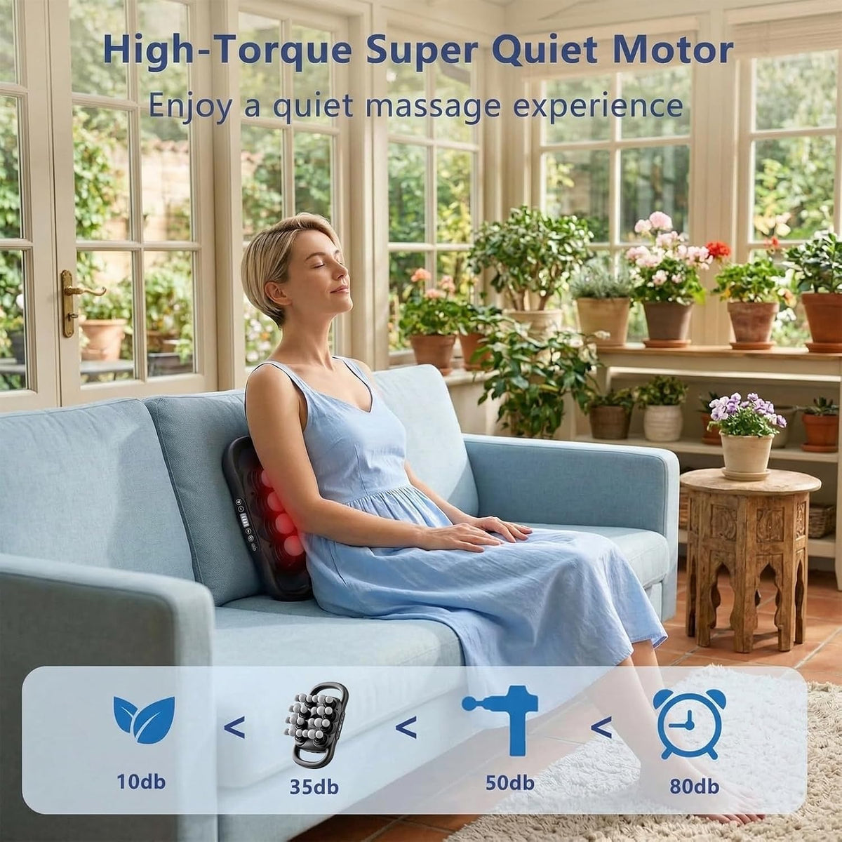 16-Head Massage Gun Deep Tissue, 9 Speeds & 9 Models Electric Percussion Muscle Massager, Quiet Portable Back Massager for Pain Relief, Relaxation for Back, Neck, Shoulders, Legs, Feet (42head)