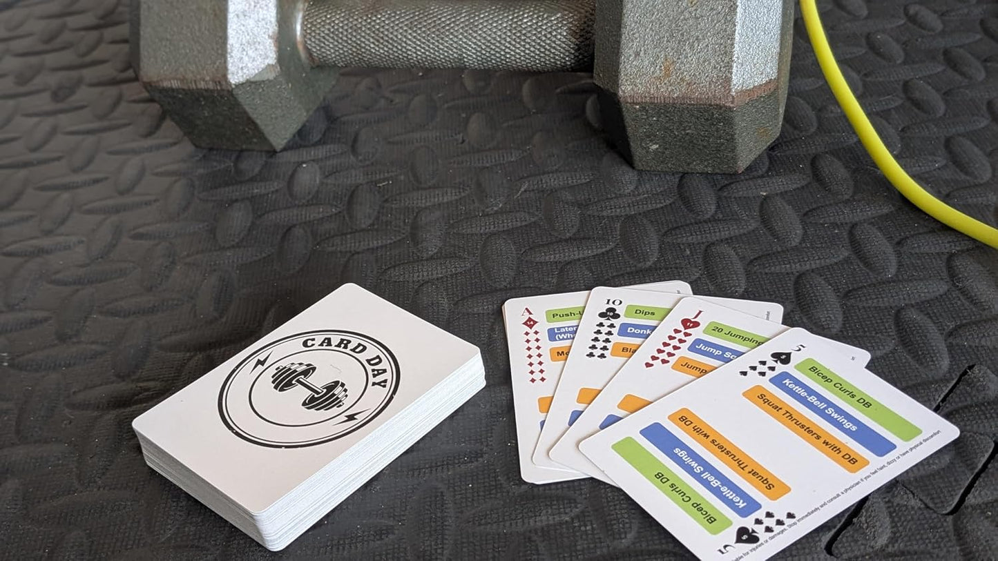 3 Modes in 1 Deck. Full Body Fitness Workout Cards: 54 Cards. Minimal Equipment. No Planning. No Distractions.