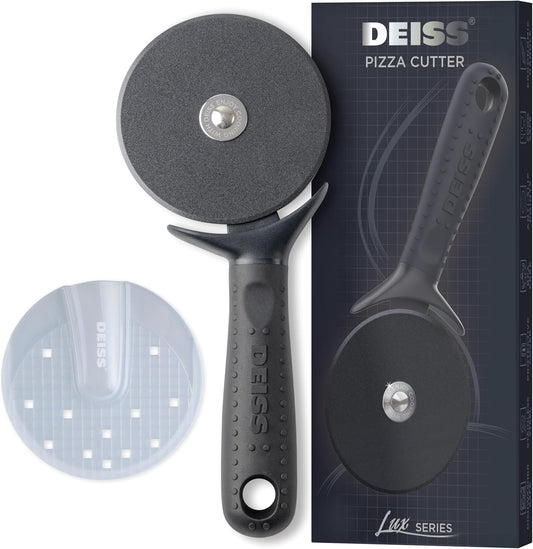 Deiss Lux Heavy Duty Pizza Cutter With Wheel Slicer and Deiss PRO Swivel Vegetable Peeler