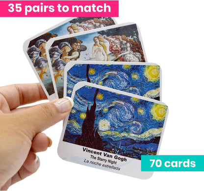 Menique Explore the World Memory Matching Game – Geography Game with 100 Photo Cards, 50 Countries, Flags & Landmarks – Travel Card Game with Educational Booklet, Ages 3+