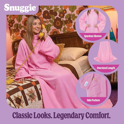 Snuggie The Original Wearable Blanket With Sleeves & Pockets | Cozy Oversized Throw for Adult Men & Women | One Size, 71x54