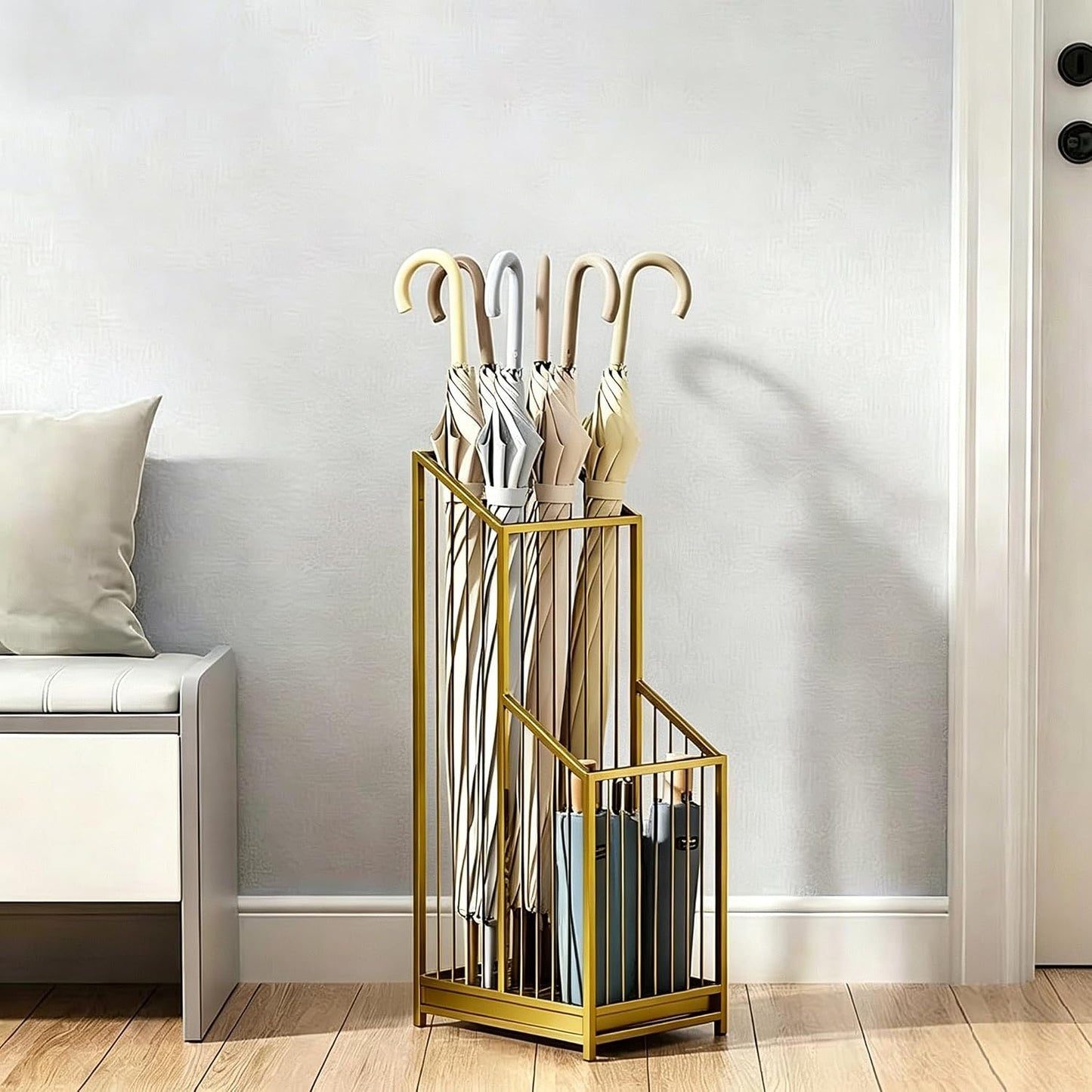 Umbrella Stand Umbrella Holder for Entryway Umbrella Storage Stand Rack Entryway with Decorative,Durable Indoor,Hotel Entryway,Modern Home Decor,Office Entrance Stylish