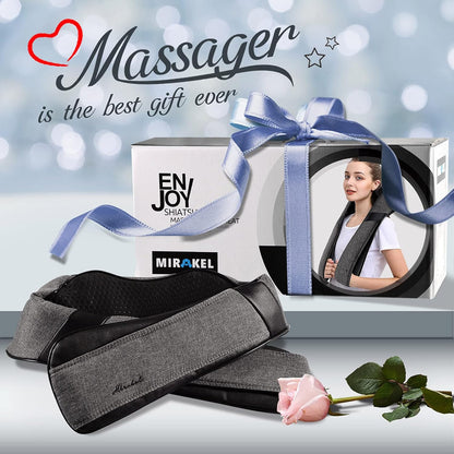 Shiatsu Neck and Back Massager with Heat for Pain Relief Deep Tissue Gifts