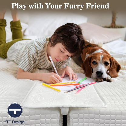 Asatdd Bed Bridge Twin Size to King Size Bed | Waterproof Bed Split Filler, Twin Size to King Size Bed Converter, 75" x 12"