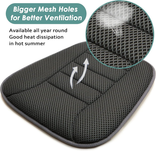 AEROiVi Car Seat Cushion Breathable Mesh Non-Slip Comfort Seat Truck Office | Car Seat pad for Driving 3D Air Mesh Car Seat Protector Works with Truck SUV and Office Chair Home Quick Drying Washable