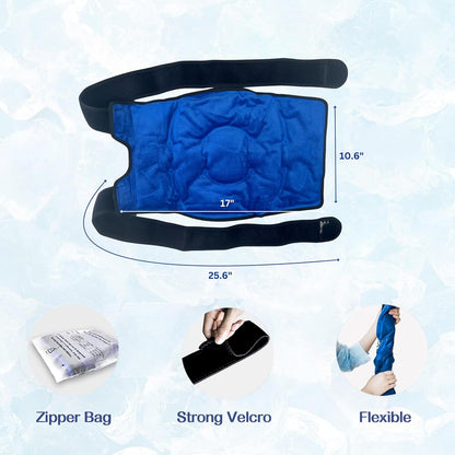 Fittest Pro Ankle Ice Pack Wrap for Swelling, Ice Pack for Injuires Reusable Cold Pack Wrap Hot Cold Therapy Ankle Ice Wrap for Sprained Ankles, Achilles Tendonitis