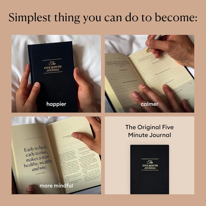 Intelligent Change The Five Minute Journal - Original Daily Gratitude Journal for Women & Men - Mindfulness, Happiness & Daily Reflection - Undated Planner - Affirmation Journal - Gifts for Women