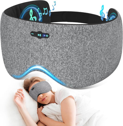 Sleep Headphones Bluetooth 6.0 Sleep Mask for Side Sleepers, 20H Playtime