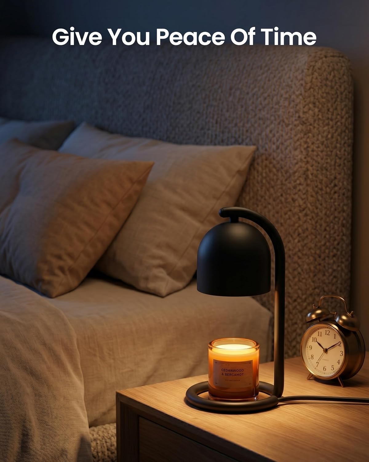 SwitchBot Smart Candle Warmer Lamp App & Voice Control, Flameless Wax Melter with Timer, Bulb x2, for Jar Candles, 1%-100% Dimmable, Matter for Apple Home & Alexa, Women Birthday Housewarming Gift