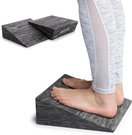 OPTP PRO-Slant – Professional Foam Incline Squat Wedge Pair and Slant Board for Squats- Workout Squat Wedges for Rehabilitation and Stretching of the Calf, Ankle and Foot