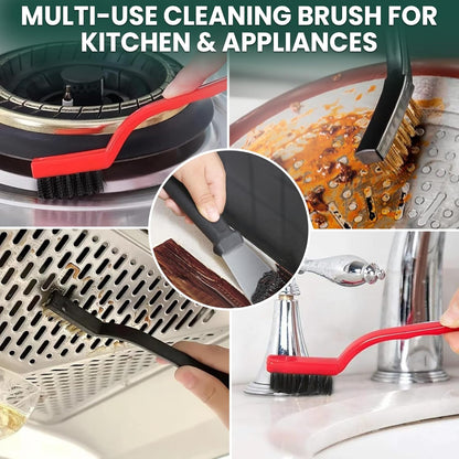 8 Pcs Crevice Cleaning Brush Set – Hard Bristle Cleaning Tools for Grout, Gaps & Narrow Spaces – Multi-Purpose Grout Brush, for Cleaning Bathroom, Shower, Window Tracks, Kitchen | Multi-Purpose Grout Brush for Bathroom, Shower, Window Tracks & Kitchen