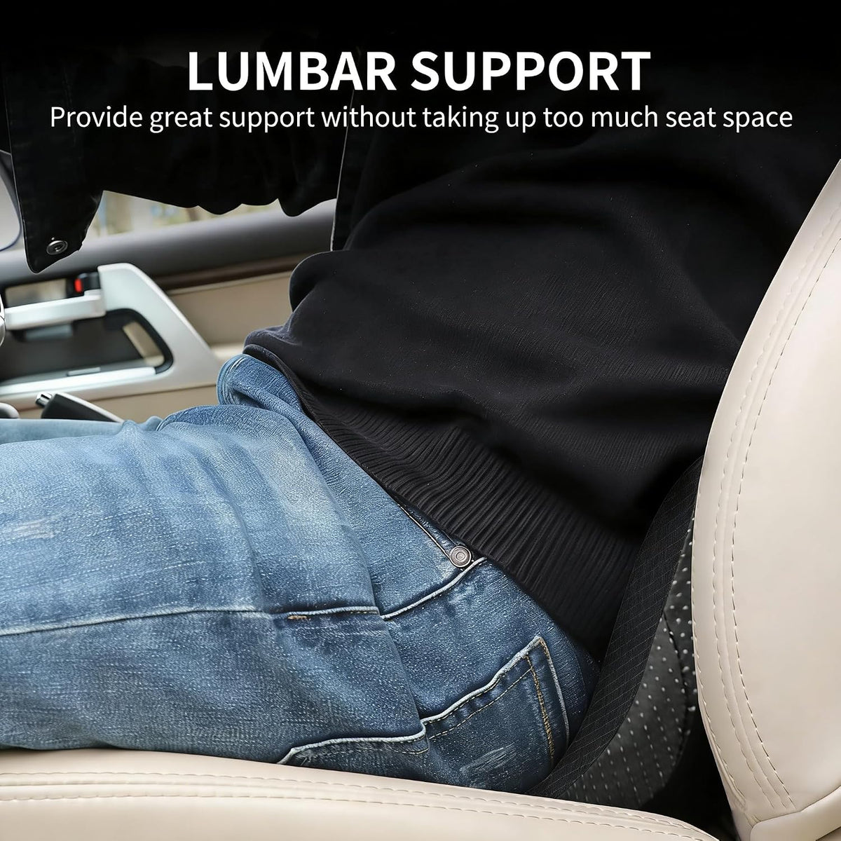 Livtribe Car Seat Cushion, Comfortable Wedge Seat Cushions for Long Driving