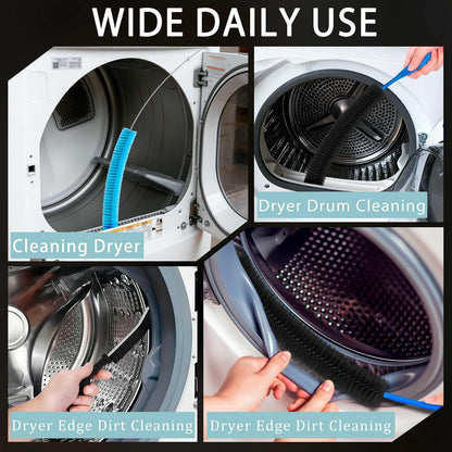 Dryer Vent Cleaner Kit Vacuum Hose Attachment Lint Brush Cleaning Tool