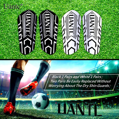 Shin Guards - Soccer Shin Guards with Cushion Protection for Kids/Adults