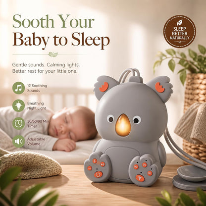 Portable White Noise Machine with Bluetooth Speaker Baby Sound Machine