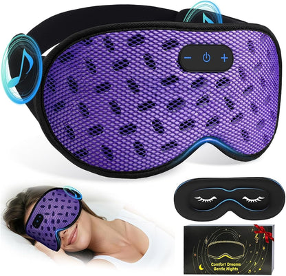 Eye Mask Bluetooth Headphones, 3D Contoured Zero Pressure Sleeping Masks