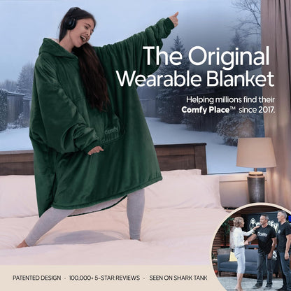 THE COMFY Original | Shark Tank | Patented | Sherpa Wearable Blanket Hoodie