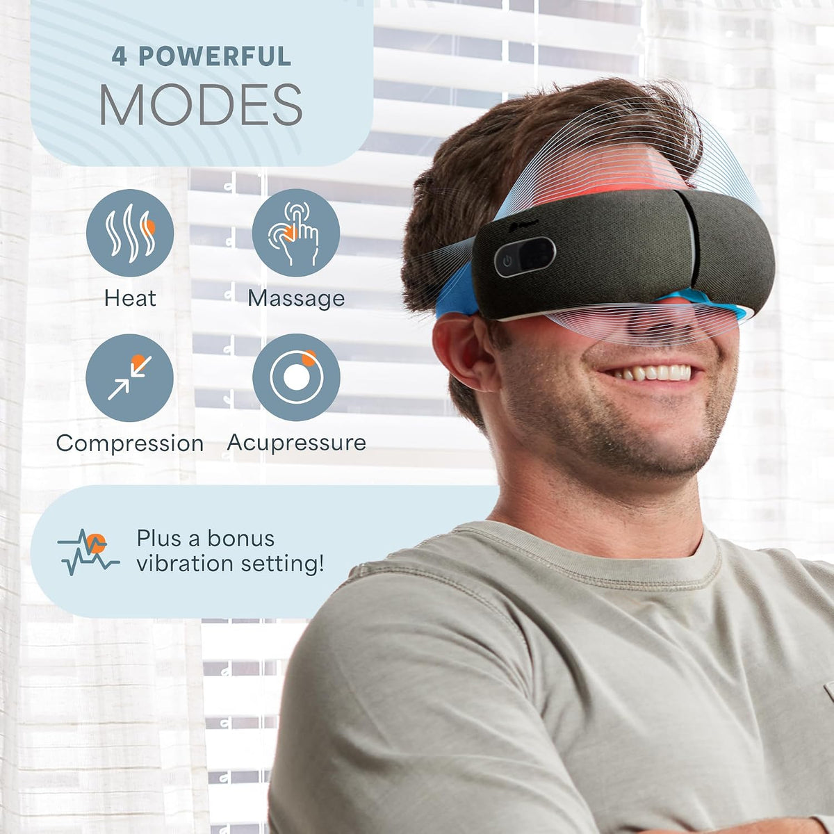 Lifepro Oculax Portable Eye Massager with Heat and Vibration