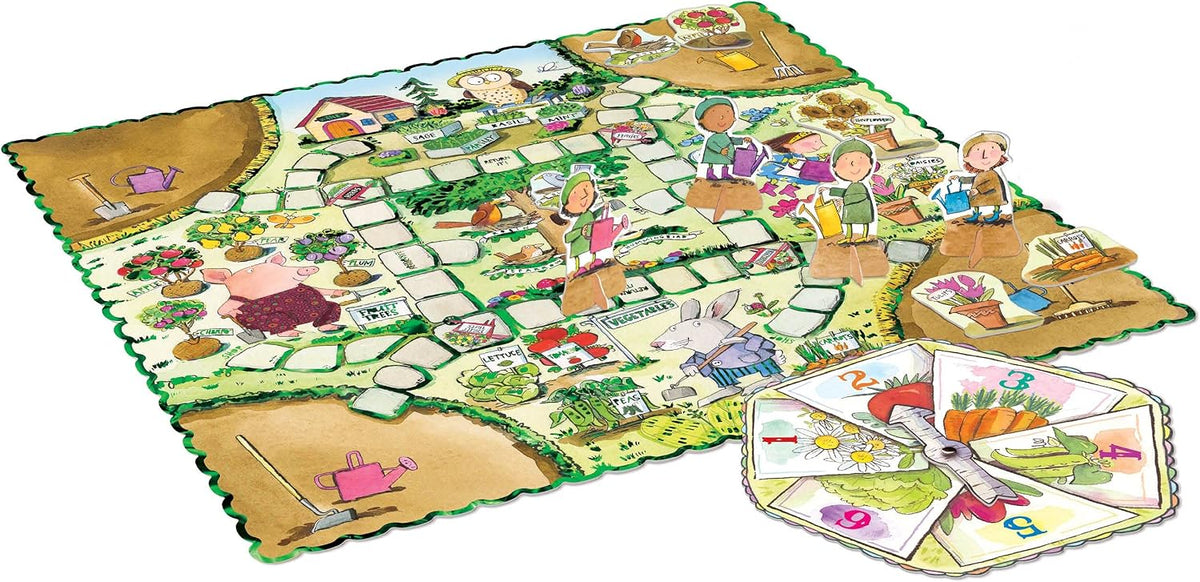 eeBoo Gathering a Garden Board Game - Award Winning Patience & Plant Counting Garden Game, Screen-Free Fun for 2-4 Players, Kids Ages 5 and up