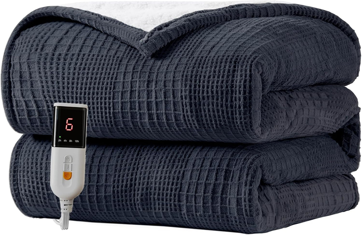 Texciting Heated Blanket 50X60,Soft Electric Blanket,ETL Certified,Grey | Heating Levels,Auto-Off Function,Heated Throw Blanket for Bed,Machine Washable,Gifts for Woman
