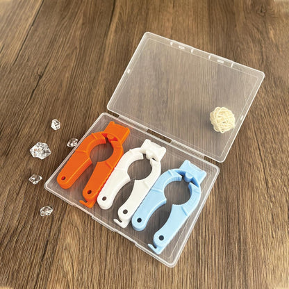 KTOJOY Can and Bottle Opener Multi Function, 3 Pack Plastic Bottle Opener for Arthritic Hands, Seniors and Weak Hands, Easy Grip Jar Lid Opener for Kitchen, Camping (Blue, Orange, White)