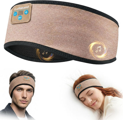 Lullaband Sleep Headphones, Bluetooth Headband Headphones with 12-Hour Battery, Soft Headband for Sleeping, Travel, Exercise, Yoga & Relaxation