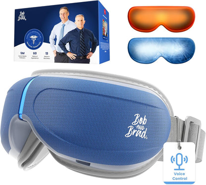 BOB AND BRAD Eye Massager with Heat FSA Eligible HSA, Birthday Gifts for Women Men Mom, Heated Eye Mask for Migraines with Music, Smart Migraine Massager for Dry Eyes Relief & Improve Sleep